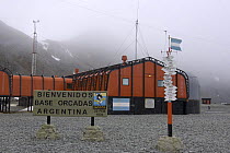 Orcadas Argentine polar research base station. Laurie Island, South Orkney Isles, Antarctica. January 2007.