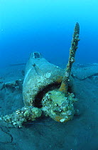 Wreck of Japanese WW II airplane, Mitsubishi Zero, Kimbe Bay, West New Britain