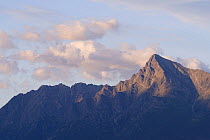 Mt. Krivn (2494 metres above sea level) at sunset, High Tatras, National symbol of Slovakia.