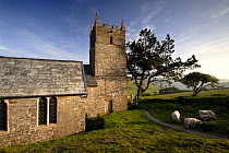 Countisbury church, near Lynmouth, Exmoor, Devon, UK