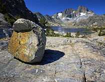 Rock-formations by Garnet Lake and Banner Peak, Ansel Adams Wilderness, California, USA
