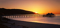 Sunrise at Malibu Pier on the Pacific Coast, California, USA