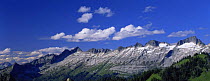 View of El Dorado massif from the Hidden Lake Peaks Trail in the North Cascades, Washington USA