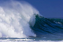Wave breaking into Saligo Bay, Islay, Argyll, Scotland, UK. February