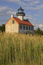 East Point Lighthouse (erected 1849) near mouth of Maurice River, Delaware Bay, New Jersey, USA