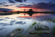 Sunset over lake in Los barruecos NP, Malpartida de Caceres, Extremadura, Spain