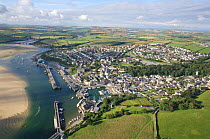 Aerial view of Padstow, Cornwall, UK
