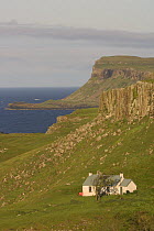 Crofter's cottage on Isle of Canna. Inner Hebrides, Scotland. June.
