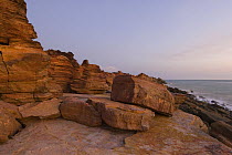 Gantheaume Point, with its distinctive red soils known as 'pindan'. Broome, Western Australia