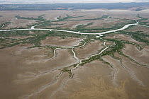 Aerial Mud flats and mangroves of Derby, in the Kimberley, Western Australia