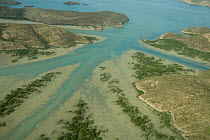 Aerial view of Buccaneer Archipelago, near Derby, Western Australia