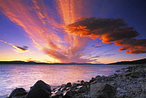 Dawn over Lake Pukaki, South Island, New Zealand. December 2002