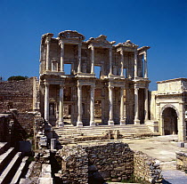 Celsus Library at Ephesus, ancient Greek site, Turkey