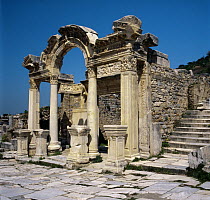 Temple of Hadrian at Ephesus,  ancient Greek site, Turkey