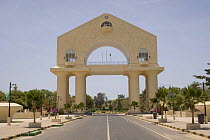 Arch 22, designed by Pierre Goudiaby, celebrating military coup of 1994, Banjul, Gambia, 2007