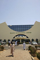 Entrance to Banjul International Airport, Gambia