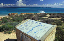 Map and guide to Ningaloo Reef Marine Park, Osprey Bay, Ningaloo Reef, Western Australia