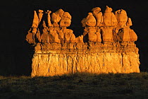 Dawn light on Hoodoos in Goblin Valley, Utah, USA, 2002
