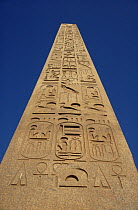 Heiroglyphs on The Obelisk at Luxor Temple, Luxor, Egypt, 1993