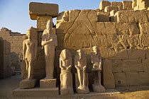 Statue of Ramses II and others at Luxor Temple, Luxor, Egypt, 1995