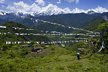 Prayer flags, Yarlung gorge, Tibet, May 07, 'Wild China' series
