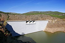Reservoir and dam at Tamajon, Guadalajara, Spain