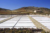 Salt pans and surrounding lanscape at Imon, Guadalajara, Spain