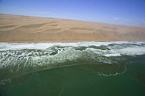 Aerial view of the Skeleton Coast, Namibia