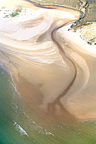 Aerial view of the Bay of Cadiz delta, San Fernando, Cádiz, Spain