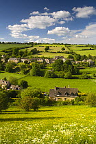 Countryside view over Naunton, The Cotswolds, Gloucestershire
