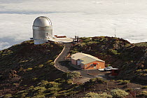Astronomical observatory of Roque de los Muchachos in Caldera de Taburiente National Park,  La Palma. Canary Islands, Spain