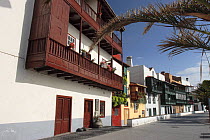 Buildings with balconies in Santa Cruz, La Palma, Canary Islands 2007