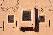 Architectural detail in the kasbah of Taourirt in Ouarzazate, Morocco December 2007