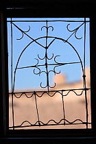 Detail of window in kasbah of Taourirt, Ouarzazate, Morocco December 2007