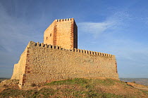 Castle of Molina de Aragón on a hill. Guadalajara, Spain