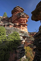 Rock formations in Alto Tajo Natural Park, Guadalajara, Spain
