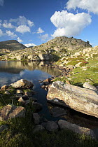 Forcat lake in Madriu Valley Natural Park. The Pyrenees mountains, Andorra