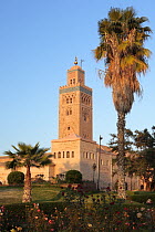 The tower of Toutoubia Mosque in Marrakech, Morocco December 2007