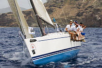 Club Swan 42 "Long Echo" during Antigua Race Week 2008. Day 1, halfway round the Island Race, Falmouth to Dickenson Bay anti clockwise.