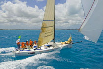 "Flying Tigers 10" during Antigua Race Week 2008. Day 2, halfway round the Island Race, Dickenson Bay to Falmouth anti clockwise.