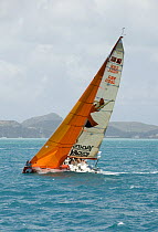 Anthony Richards' "Minne the Moocher" Ker 11.3 during Antigua Race Week 2008. Day 2, halfway round the Island Race, Dickenson Bay to Falmouth anti clockwise.