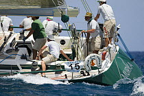 Swan 45 "Murka" during Antigua Race Week 2008. Day 3, windward leeward racing off Falmouth.