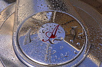 SY "Adele"'s initial inscribed on one of her winches, 2006. Non editorial uses must be cleared individually.