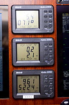 Water, air and sea temperatures onboard SY "Adele", 180 foot Hoek Design, during her expedition around the Antarctic Penninsula, January 2007.