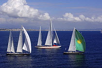 SY "Adele" (middle), 180 foot Hoek Design, at the Superyacht Cup Palma, October 2005
