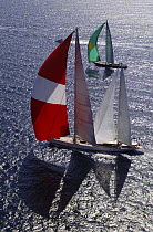 SY "Adele" (front), 180 foot Hoek Design, at the Superyacht Cup Palma, October 2005 Non editorial uses must be cleared individually.