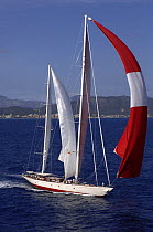 SY "Adele", 180 foot Hoek Design, at the Superyacht Cup Palma, October 2005 Non editorial uses must be cleared individually.
