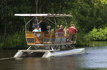 Ra, the solar powered boat operated by the Broads Authority, Norfolk, UK