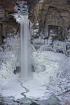 Taughannock Falls, frozen, Taughannock Falls State Park, New York, USA