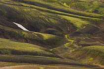 Barren landscape of Landmannalaugar highlands, central Iceland